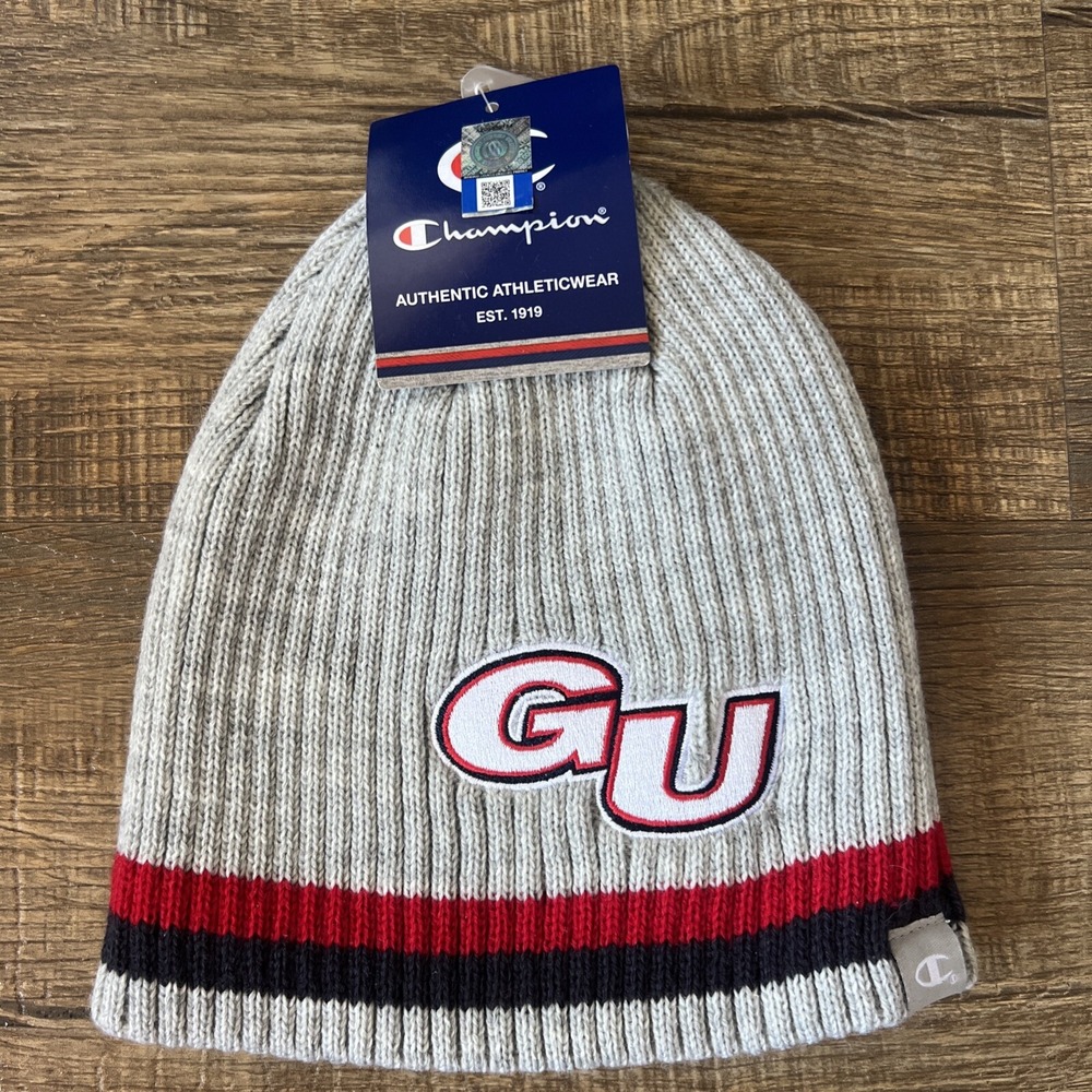 Gonzaga University GU Zags Gray Red Navy Winter Beanie One Size Fits Most NEW